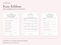 Rose Ribbon Bridal Shower Host Kit